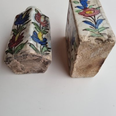 Ceramic Bottles, Iznik, Turkey, 18th Century, Set of 2-GSF-1816871