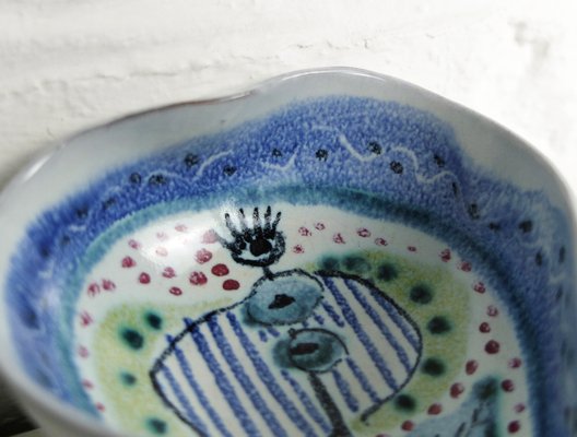 Ceramic Bowl by Jane Wahlstedt & Nils Larsson for Janikeramik, Sweden, 1950s or 1960s-ZM-1065331