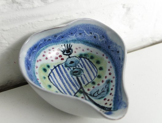 Ceramic Bowl by Jane Wahlstedt & Nils Larsson for Janikeramik, Sweden, 1950s or 1960s-ZM-1065331