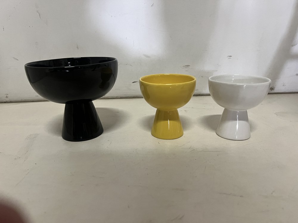 Ceramic Bowls from Zanolli e Sebellin, 1980s, Set of 3