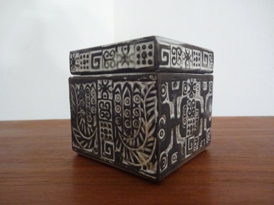 Ceramic Box with Lid from Ceramano, 1960s-RDW-594498