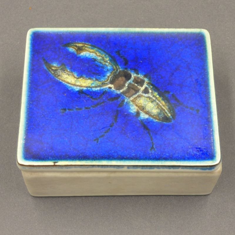 Ceramic Box with Lid from Karlsruhe Majolika Von Fuchs, 1965-WK-1345358