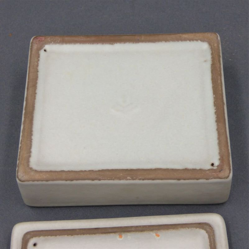 Ceramic Box with Lid from Karlsruhe Majolika Von Fuchs, 1965