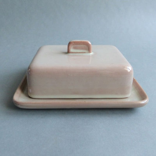 Ceramic Butter Dish by Martha Katzer for Karlsruher Majolika, 1942