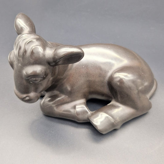 Ceramic Calf Figurine by Ludwig König for the Majolika Karlsruhe, 1930