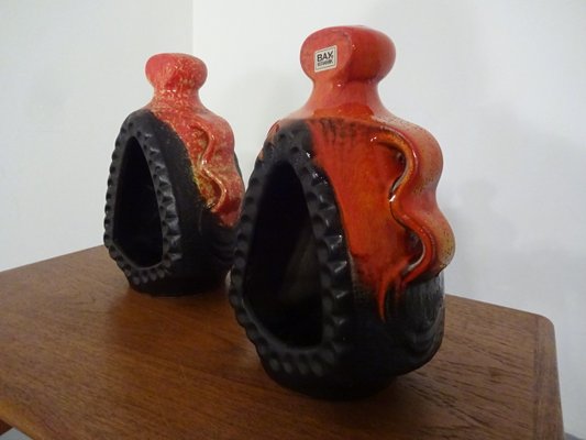 Ceramic Candle Holders from Bay Keramik, 1970s, Set of 2-RDW-569223