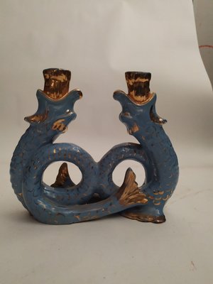 Ceramic Candleholder from Albisola, 1950s-RAQ-582913