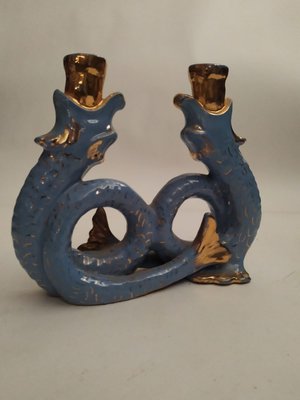 Ceramic Candleholder from Albisola, 1950s-RAQ-582913