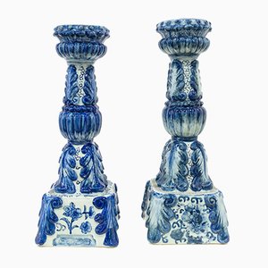 Ceramic Candleholders, 1950s, Set of 2-UJE-664593