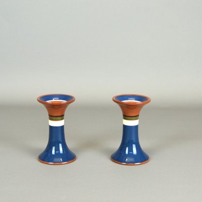 Ceramic Candlesticks, Sweden, 1960s, Set of 2-AOU-1754239