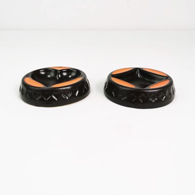 Ceramic Card Ashtrays, Germany, 1960s, Set of 2-ZTG-1427286