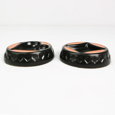 Ceramic Card Ashtrays, Germany, 1960s, Set of 2-ZTG-1427286