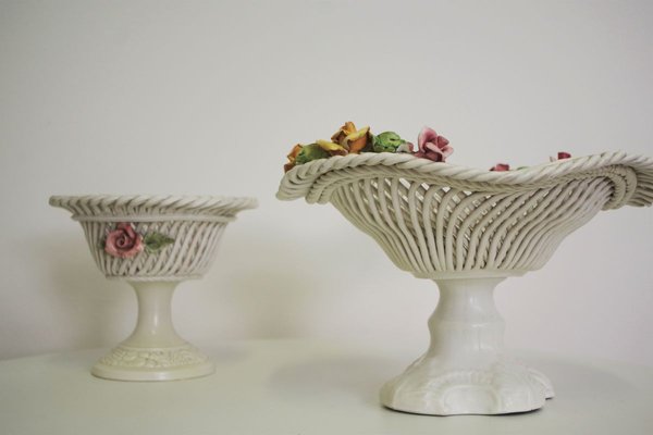 Ceramic Centerpiece Bowl, 1960s, Set of 2-KNM-910356