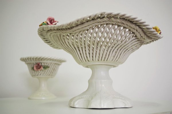 Ceramic Centerpiece Bowl, 1960s, Set of 2-KNM-910356