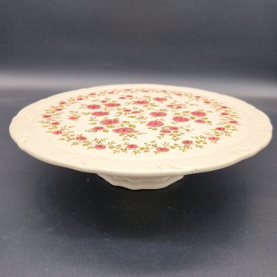 Ceramic Ceramic Cake Plate with Stand, 1920s-WK-1739896