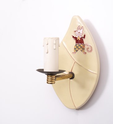 Ceramic Children Wall Lamps, 1950s-GCG-1016590