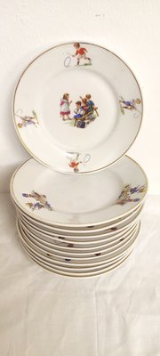 Ceramic Childrens Dishes, Spain, 1970s, Set of 36-RGF-1350642