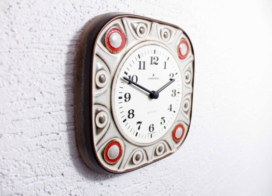 Ceramic Clock from Junghans, 1960s-BQF-1398424