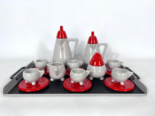 Ceramic Coffee Set by MAS Italy, 1980s, Set of 11-OT-1435899