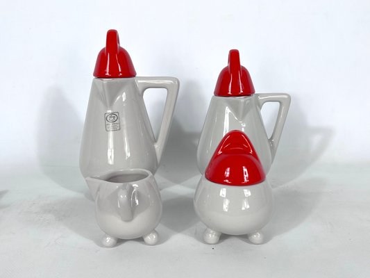 Ceramic Coffee Set by MAS Italy, 1980s, Set of 11-OT-1435899