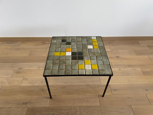 Ceramic Coffee Table by Les 2 Potiers, 1960s-OTV-1077178