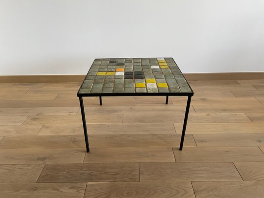 Ceramic Coffee Table by Les 2 Potiers, 1960s-OTV-1077178