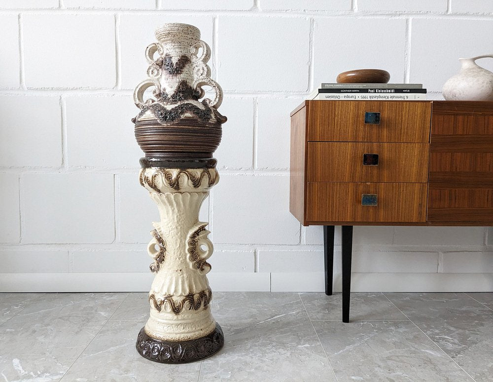 Ceramic Column Planter from Dümler & Breiden, 1970s