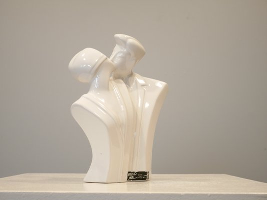 Ceramic Couple Kissing Sculpture by Bengt Nilsson for Jie Keramik,Sweden, 1980s-OGU-1357925