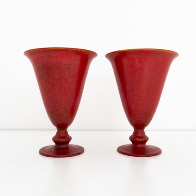 Ceramic Cup Vases by Guido Andlovitz for Lavenia, Italy, 1960s, Set of 2-UPW-1736015