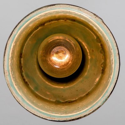 Ceramic Cylinder Pendant Light, Denmark, 1970s-VDW-1736494