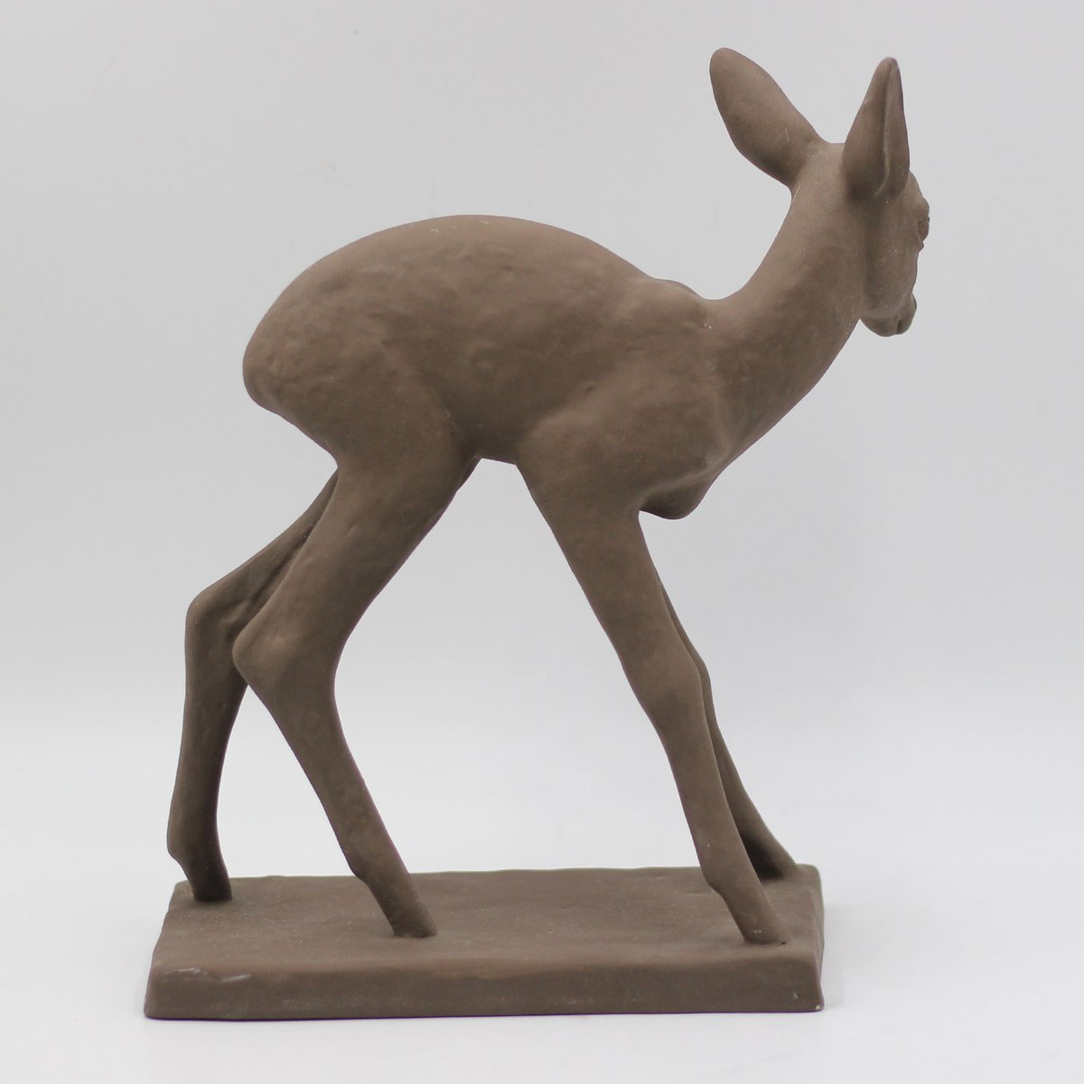 Ceramic Deer by Else Bach for Karlsruhe Majolika, 1960s