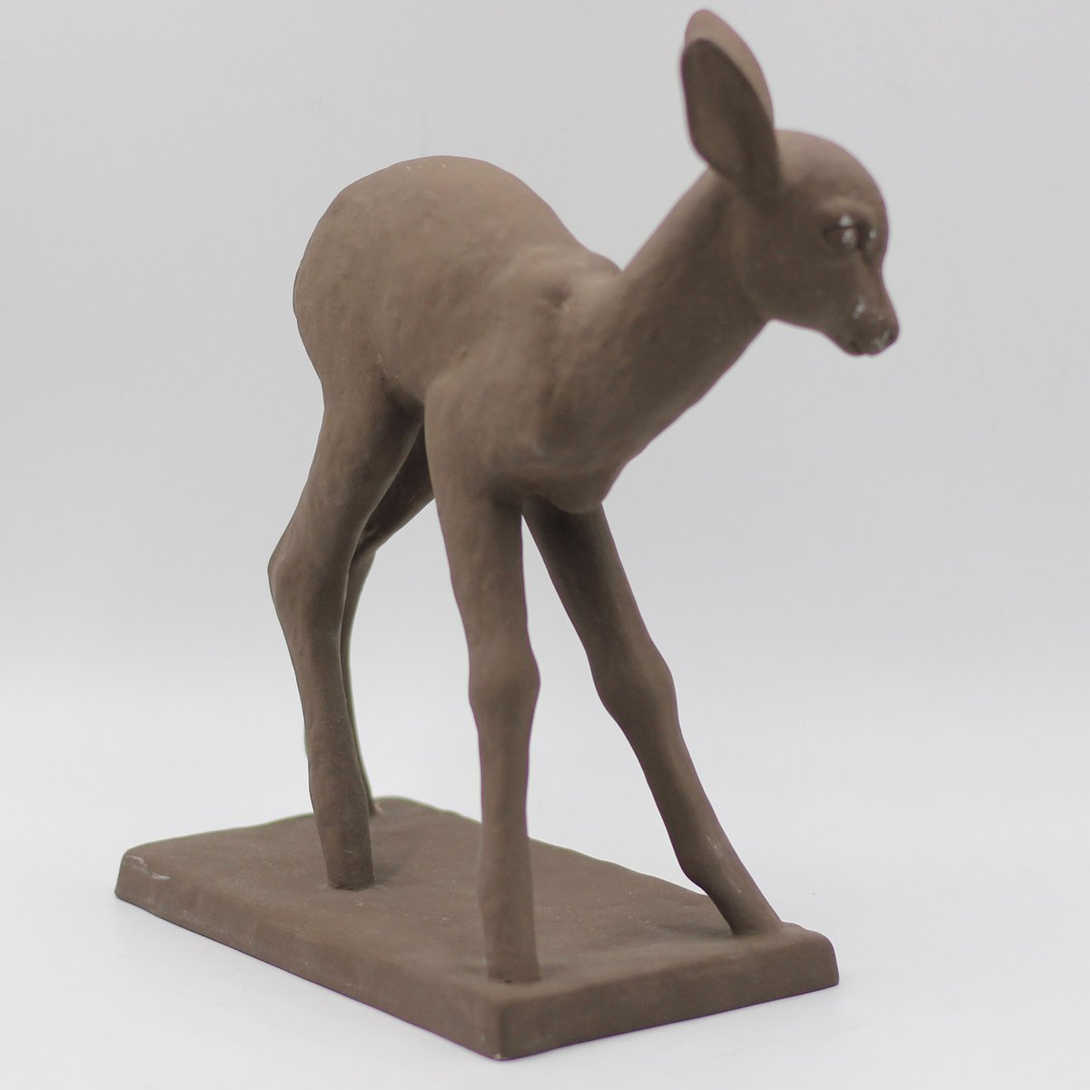 Ceramic Deer by Else Bach for Karlsruhe Majolika, 1960s