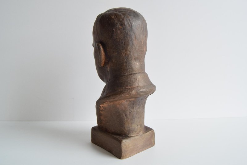 Ceramic Doctor Edvard Beneš Bust, 1950s