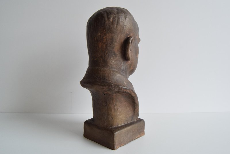 Ceramic Doctor Edvard Beneš Bust, 1950s