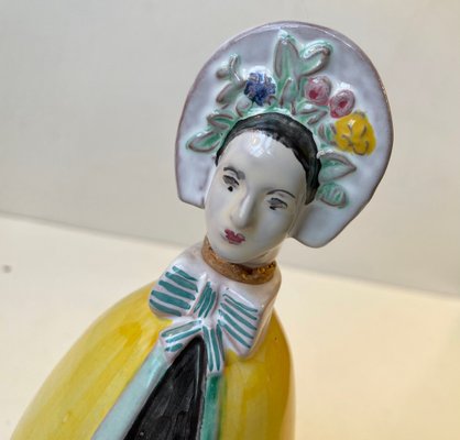 Ceramic Figural Dressed Woman Decanter by Johgus Bornholm, 1950s-LCR-1324120