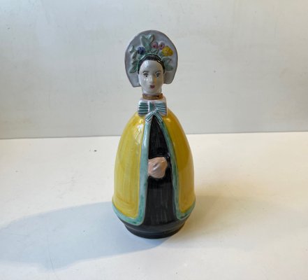 Ceramic Figural Dressed Woman Decanter by Johgus Bornholm, 1950s-LCR-1324120