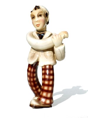 Ceramic Figurine by Leopold Anzengruber for Carraresi & Lucchesi, 1920s-GKB-845892