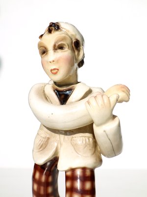 Ceramic Figurine by Leopold Anzengruber for Carraresi & Lucchesi, 1920s-GKB-845892