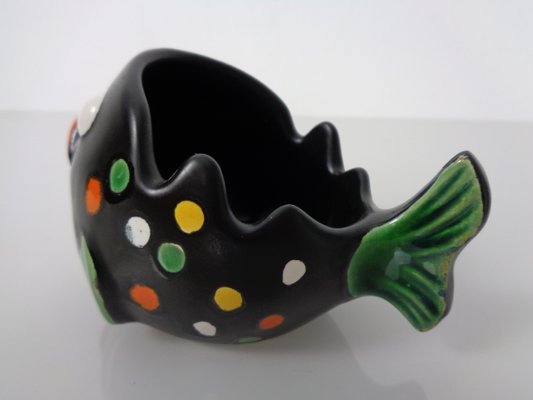 Ceramic Fish Ashtrays from Zell Schmider, 1960s, Set of 2-RDW-2017110