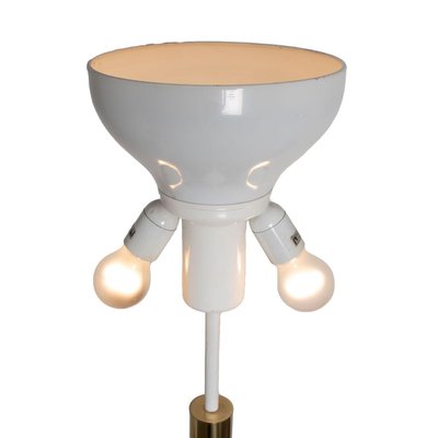 Ceramic Floor Lamp attributed to Kaiser with Silk Lampshade from Dedar, 1960s-VDW-1785957