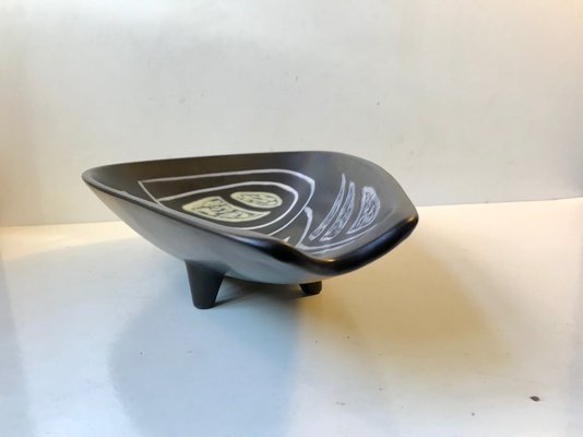 Ceramic Footed Bowl by Svend Aage Holm Sørensen for Søholm, 1950s-LCR-674024