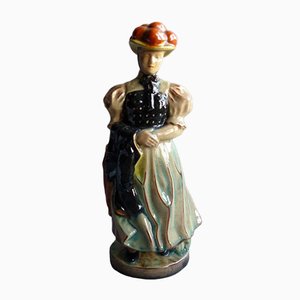 Ceramic Forest Girl Figure by Anton Kling for Karlsruher Majolika, 1935-WK-764845