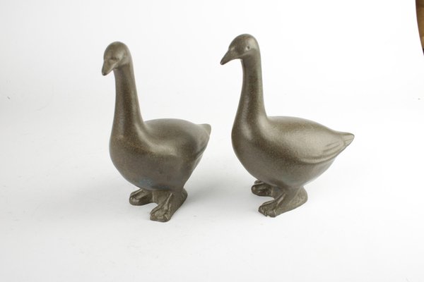 Ceramic Geese by Atte Holm, Set of 2-HYQ-1226165