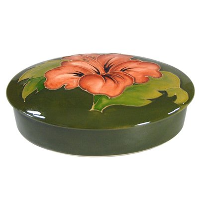 Ceramic Hand Painted Floral Trinket Box from Moorcroft-GIW-1313177