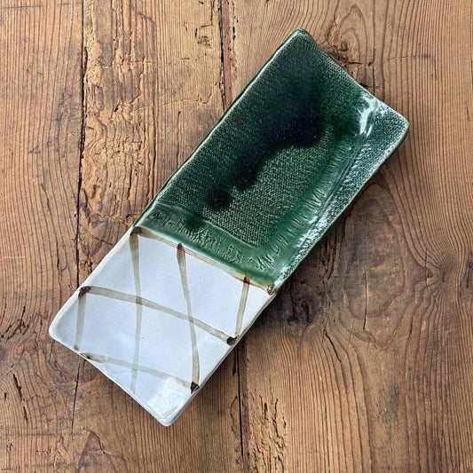 Ceramic Kyo Yaki Serving Dish, 1960s