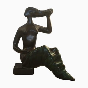 Ceramic Lady Sculpture by Jitka Forejtova for Keramos, 1960s-TZ-653240