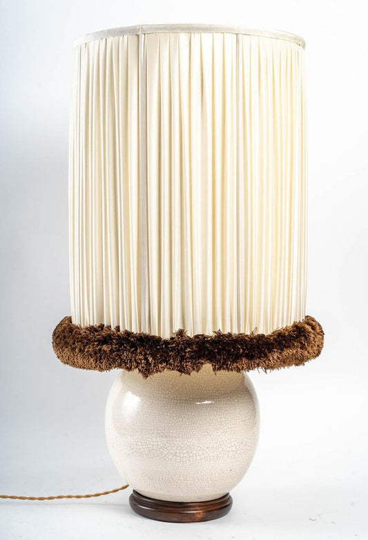 Ceramic Lamp attributed to Ruhlmann & Besnard, 1930s