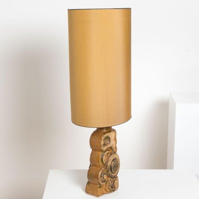 Ceramic Lamp by Bernard Rooke with New Custom Made Lampshade by René Houben, 1960s-VDW-839131