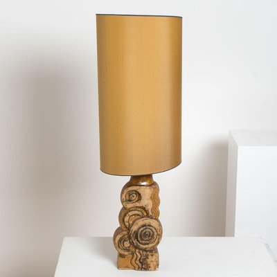 Ceramic Lamp by Bernard Rooke with New Custom Made Lampshade by René Houben, 1960s-VDW-839131