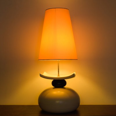 Ceramic Lamp with Pebble, 1970s-OA-1033098